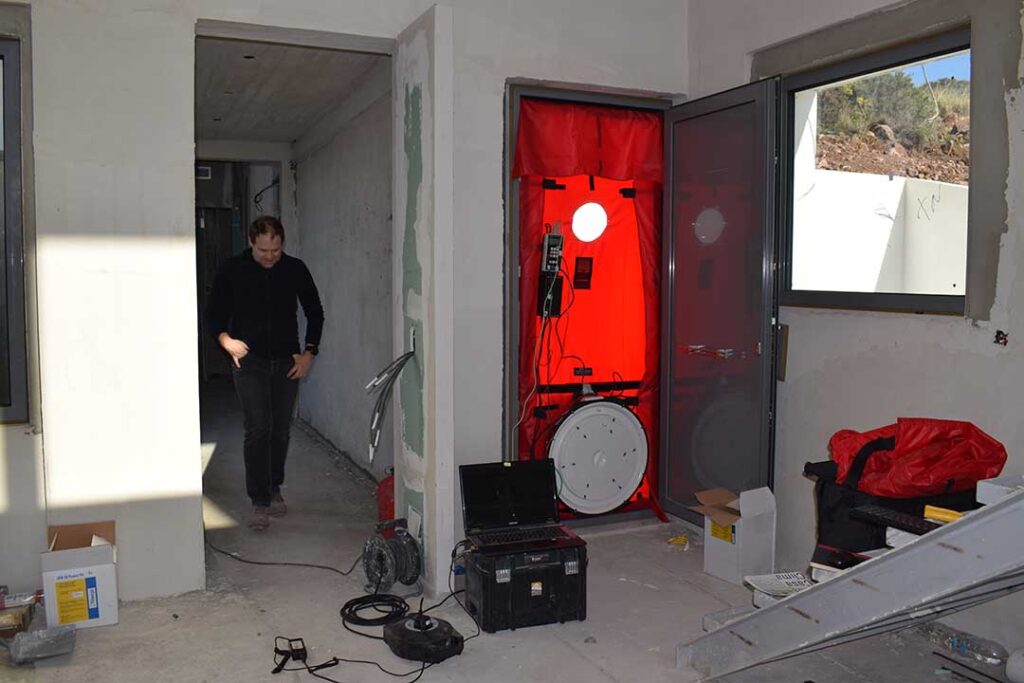 Εργοταξιακός έλεγχος Αεροστεγανότητας (2ης & 3ης κατηγορίας)