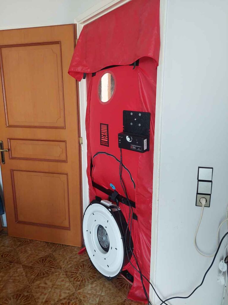 Αυτοτελής έλεγχος Αεροστεγανότητας κουφωμάτων - Διαδικασία